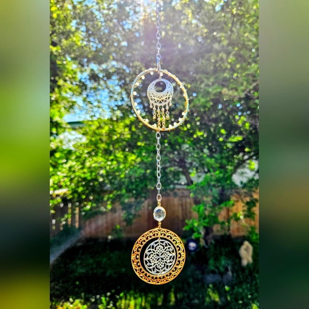 Gold and Silver Sun Catcher